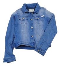 Modrá riflová crop bunda Cherokee