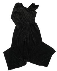 Černý třpytivý kalhotový overal Zara