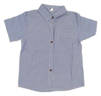 Modro-bílá pruhovaná košile Shein