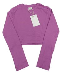 Nové - Růžové crop triko Zara 
