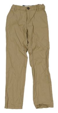 Béžové plátěné chino kalhoty H&M