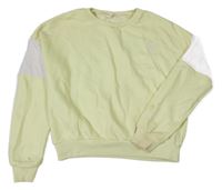 Světležluto-bílá crop mikina M&S