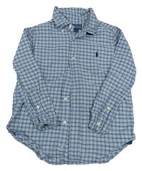 Modro-bílá kostkovaná košile Ralph Lauren