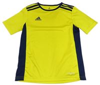 Tmavožluto/tmavomodré funkční sportovní tričko Adidas