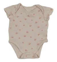 Světlerůžové body s kytičkami Mothercare