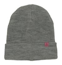 Šedá melírovaná žebrovaná čepice se třpytkami 