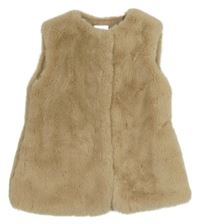 Světlebéžová kožešinová podšitá vesta mayoral