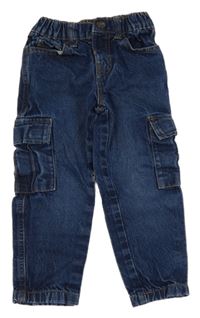 Tmavomodré cargo slim rifle Denim Co.