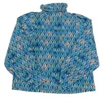 Modro-blílo-modrozeleno-tmavomodrý vzorovaný rolák VINGINO