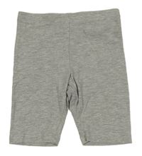 Šedé melírované legínové kraťasy H&M
