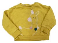 Okrová melírovaná mikina s lamou M&S