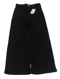Černé wide leg rifle Denim