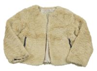 Béžová kožešinová podšitá bunda Matalan