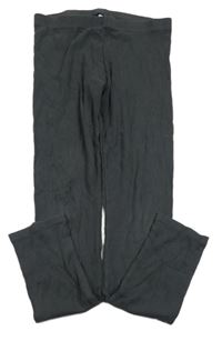 Tmavošedé žebrované legíny F&F