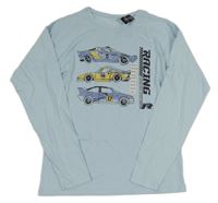 Nové - Světlemodré triko s auty Dunnes