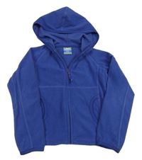 Tmavomodrá fleecová propínací funkční mikina s kapucí Trespass