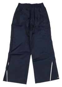 Tmavomodré šusťákové nepromokavé funkční kalhoty Crivit