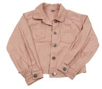 Starorůžová riflová bunda Tu