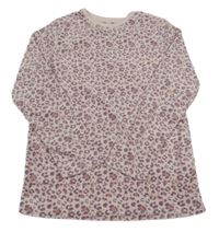 Růžová vzorovaná plyšová mikina Primark