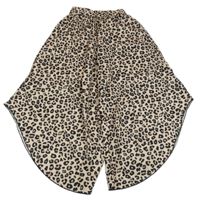 Hnědé asymetrické lehké kalhoty