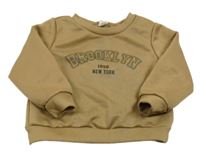 Hnědá mikina s nápisem Shein