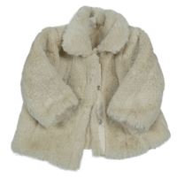 Béžová kožešinová podšitá bunda H&M