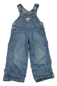 Modré laclové rifle s medvědem Steiff