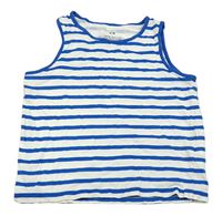 Bílo-modré pruhované tílko H&M