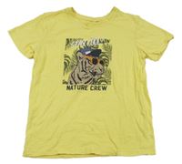 Žluté tričko s tygrem