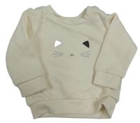 Smetanová mikina s kočkou Primark