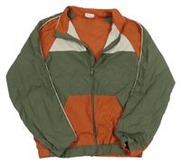 Khaki-cihlová šusťáková lehká bunda H&M