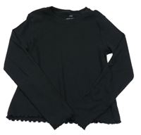 Černé žebrované triko M&S