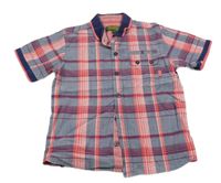 Modro-růžová kostkovaná košile Baker