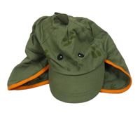 Khaki plátěná kšiltovka s dinem 