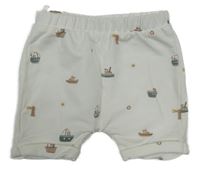 Bílé kraťasy s parníky H&M