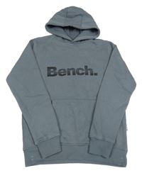 Tmavošedá mikina s logem a kapucí Bench