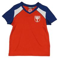 Červeno-bílo-tmavomodré sportovní tričko Crane