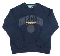 Tmavomodrá mikina s nápisy Jack & Jones