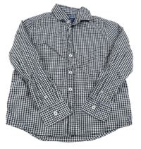 Tmavomodro-bílá kostkovaná košile Tom Tailor