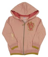 Světlerůžová propínací mikina s kapucí - Harry Potter 