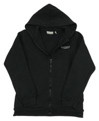 Černá propínací zateplená mikina s logem a kapucí McKenzie