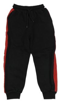 Černo-červené tepláky Hugo Boss