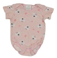 Světlerůžové body s koalami 