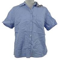 Nové - Dámská světlemodrá puntíkovaná halenka M&S