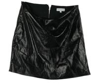 Dámská černá koženková sukně Warehouse 