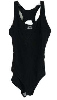 Nové - Dámské černé jednodílné plavky s logem Slazenger 