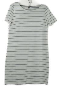 Dámské bílo-tmavomodré pruhované šaty Vila 