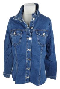 Dámská tmavomodrá riflová bunda Denim 