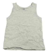 Bílo-šedé melírované tílko H&M
