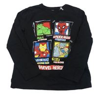 Černé triko s Avengers C&A